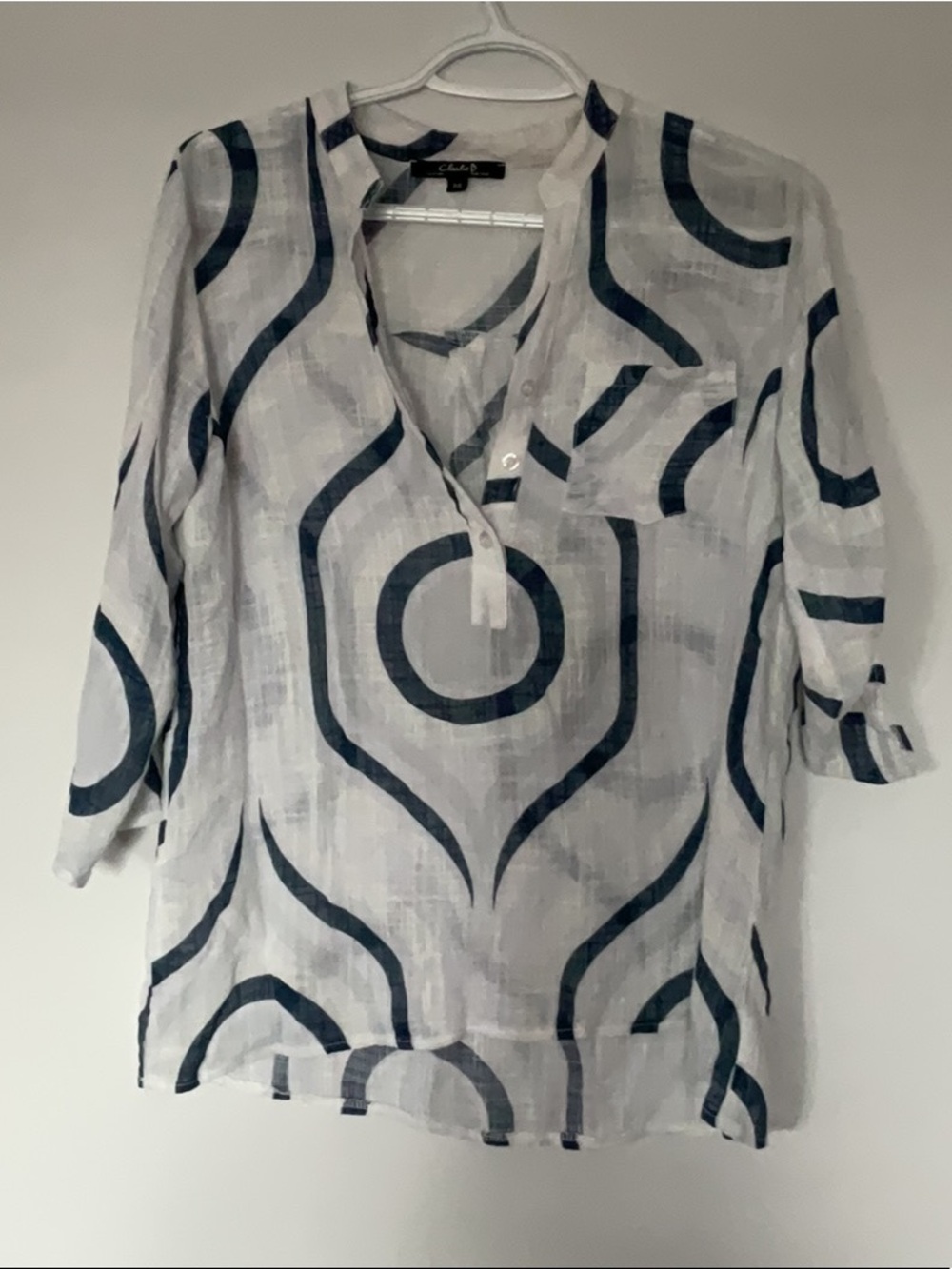 Charlie B Linen Top PTP 21 L 25F 27B